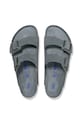 Birkenstock ciabatte slide in camoscio Arizona grigio 1030912