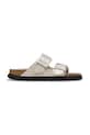 Birkenstock slapi de piele Arizona Droplet Buckle piele bej 1030326