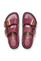 Birkenstock klapki skórzane Arizona Droplet Buckle czerwony 1030367
