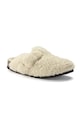 Birkenstock papuci de casă Boston Big Buckle Teddy 1025664 bej AW25