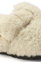 Cipők Birkenstock papucs Boston Big Buckle Teddy 1025664 bézs