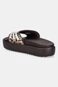 Obuwie adidas klapki Adilette Platform JR9234 brązowy