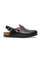 Birkenstock klapki skórzane Tokio HEX pozostałe czarny 1030819
