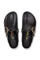 Obuwie Birkenstock klapki skórzane Boston HEX 1030904 czarny