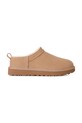 UGG kapcie zamszowe Classic Micro beżowy 1173891.SAN