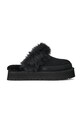Παντόφλες σουέτ UGG Disquette Chalet μαύρο 1173930.BLK
