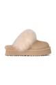 UGG kapcie zamszowe Disquette Chalet beżowy 1173930.SNDCS