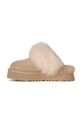 UGG kapcie zamszowe Disquette Chalet beżowy 1173930.SNDCS