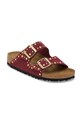 Birkenstock klapki zamszowe Arizona Rivet 1030463 czerwony AW25