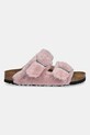 Birkenstock kapcie wełniane Arizona Shearling Upper 1030274 różowy AW25