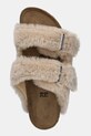 Birkenstock kapcie Arizona Shearling Upper beżowy 1030275