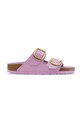 Birkenstock klapki skórzane Arizona Big Buckle pozostałe fioletowy 1030328
