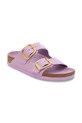 Birkenstock klapki skórzane Arizona Big Buckle 1030328 fioletowy AW25