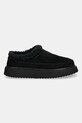 Παντόφλες σουέτ Inuikii Classic Micro 1014.026.0021.000 μαύρο AW25