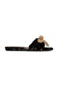 Kurt Geiger London klapki Kensington Bow Flat Sdl tekstylny czarny 655735689
