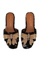 Kurt Geiger London klapki Kensington Bow Flat Sdl 655735689 czarny AW25