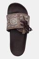 adidas klapki zamszowe Adilette Comfort brązowy JS4597