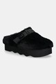 Scholl klapki GRETA 5-8 cm czarny F318371004