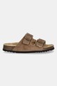 Scholl klapki zamszowe JOSEPHINE F318431062 brązowy AW25
