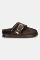 Steve Madden kapcie zamszowe Cozy Up 11004964.205 brązowy AW25