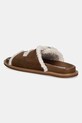 Obuwie Steve Madden klapki zamszowe Arch-F 11005031.839 brązowy