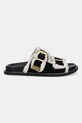 Steve Madden klapki zamszowe Arch-F 11005031.015 czarny AW25