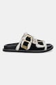 Steve Madden klapki zamszowe Arch-F 11005031.015 czarny AW25