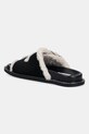 Obuwie Steve Madden klapki zamszowe Arch-F 11005031.015 czarny