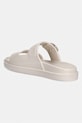 Obuwie Tommy Hilfiger klapki damskie TH LIGHT DOUBLE STRAP SANDAL FW0FW08953 beżowy