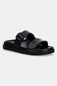 Tommy Hilfiger klapki damskie TH LIGHT DOUBLE STRAP SANDAL czarny FW0FW08953