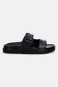 Tommy Hilfiger klapki damskie TH LIGHT DOUBLE STRAP SANDAL FW0FW08953 czarny SS26