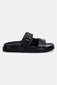 Tommy Hilfiger klapki damskie TH LIGHT DOUBLE STRAP SANDAL FW0FW08953 czarny SS26