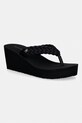Tommy Hilfiger japonki damskie TH WEDGE BRAIDED SUMMER czarny FW0FW09198