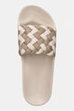 Tommy Hilfiger klapki damskie TH BRAIDED POOL SLIDE beżowy FW0FW09203