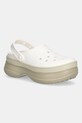 Crocs klapki Classic Stacked Clog 5-8 cm beżowy 211355.0WV