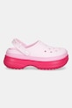 Šlapky Crocs Classic Stacked Clog 211355.6ZQ ružová AW25