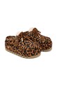 Naked Wolfe kapcie skórzane Blizzard Blizzard.Leopard brązowy AW25