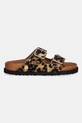 Birkenstock 1774 klapki skórzane Arizona FUR 1031699 brązowy AW25
