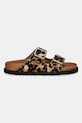 Kožené pantofle Birkenstock 1774 Arizona FUR 1031699 hnědá AW25