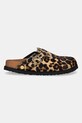 Birkenstock 1774 klapki skórzane Boston FUR 1031919 brązowy AW25