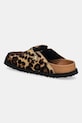 Boty Kožené pantofle Birkenstock 1774 Boston FUR 1031919 hnědá