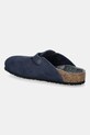 Băieți Birkenstock papuci din piele întoarsă pentru copii Boston 1030386 bleumarin