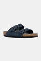 Birkenstock klapki zamszowe dziecięce Arizona granatowy 1030854