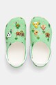 Dětské pantofle Crocs CROCS CLASSIC ANIMAL CROSSING CLOG 210113.CROCS.CLASSIC.AN zelená AW25