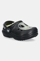 Crocs klapki dziecięce CROCS CLASSIC LINED ALIEN CLOG czarny 211637.CROCS.CLASSIC.LI