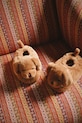 Konges Sløjd kapcie dziecięce SAUSAGE DOG FOOTIES brązowy KS105189.9BYA