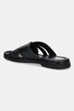 Boty Kožené pantofle Tommy Hilfiger PREMIUM TH CC LTH SANDAL FM0FM05504 černá