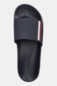 Pantofle Tommy Hilfiger CORPORATE TEXTURED POOL SLIDE námořnická modř FM0FM05618