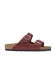 Birkenstock papuci din piele Arizona Planet friendly rosu 1028353