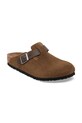 Birkenstock klapki zamszowe Boston 1030667.DarkTea brązowy AW25